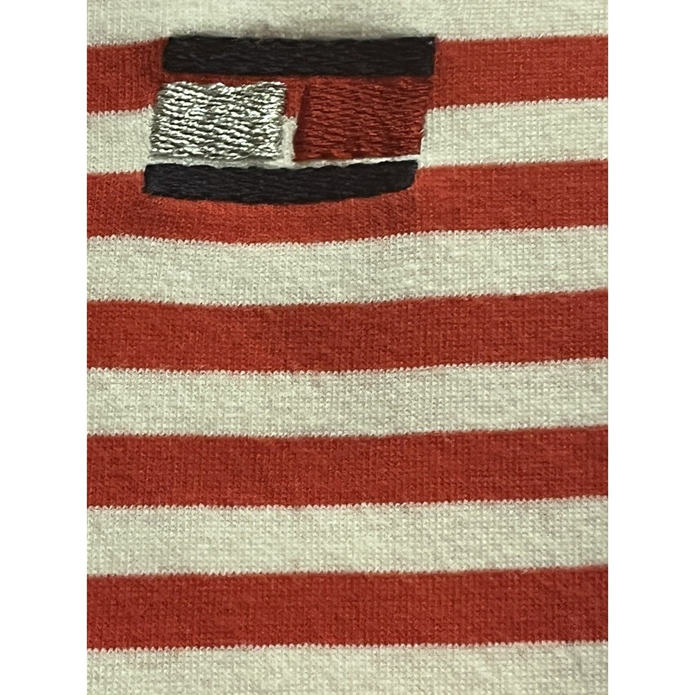 Tommy Hilfiger Sport Women's M Top Long Sleeve Stripe Boat Neck Lightweight - Picture 4 of 5